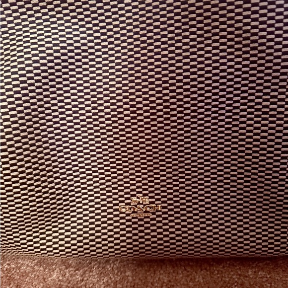 Coach Black and Tan Shoulder Bag with Leather Accents - Picture 4 of 5